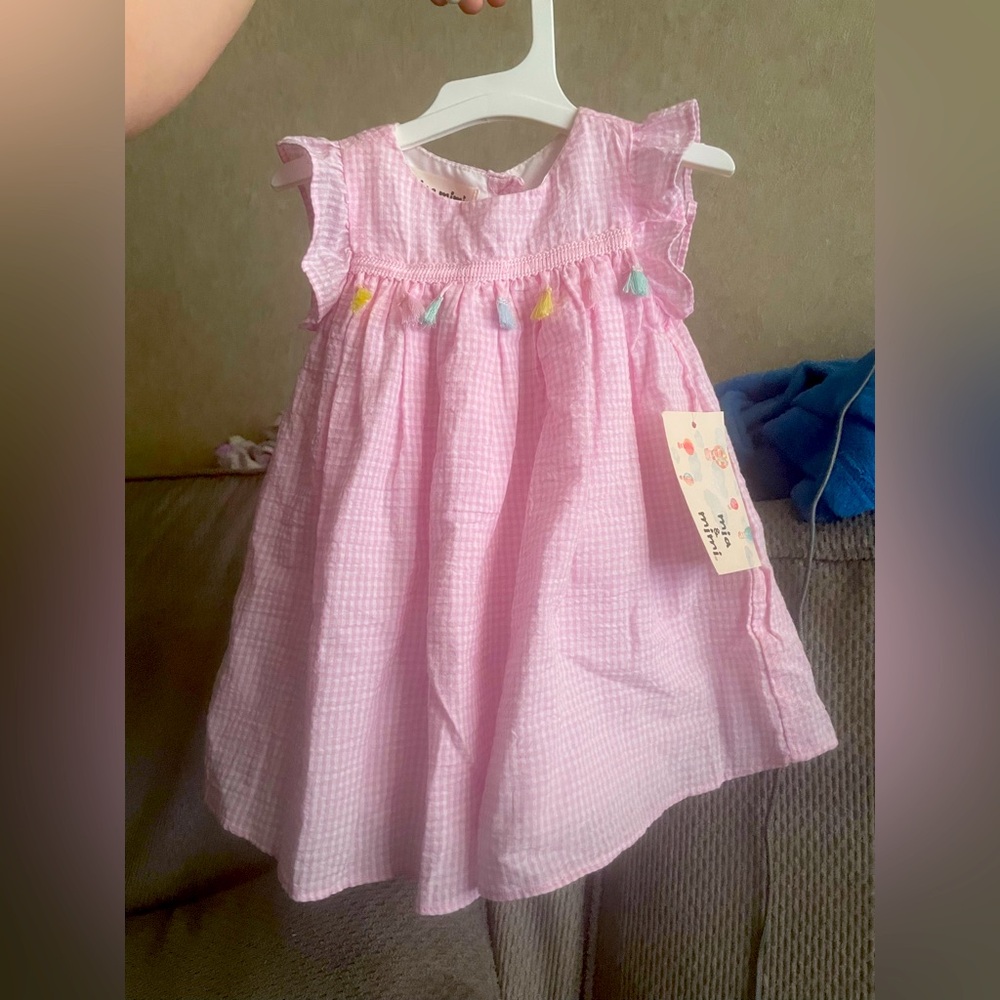 Mia & mimi pink tassel dress